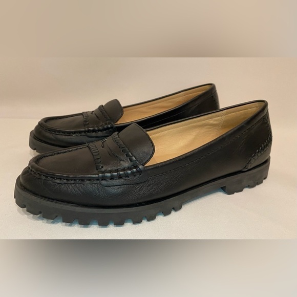 NEW Jack Rogers Women’s Tabby Loafer Black Leather Size 7.5M - Picture 5 of 13